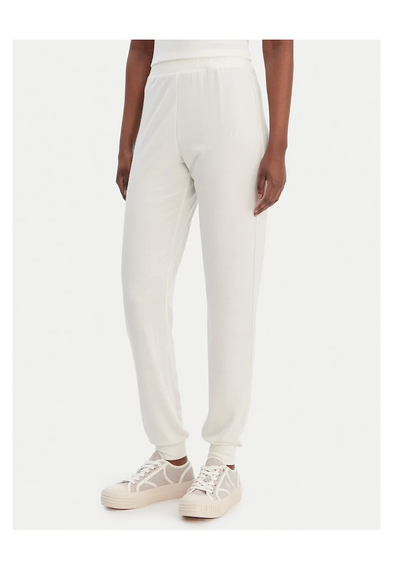 Pantaloni dama,  poliester, ecru