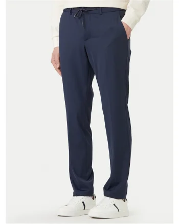 Pantaloni barbati,  slim fit, poliamida/elastan, bleumarin