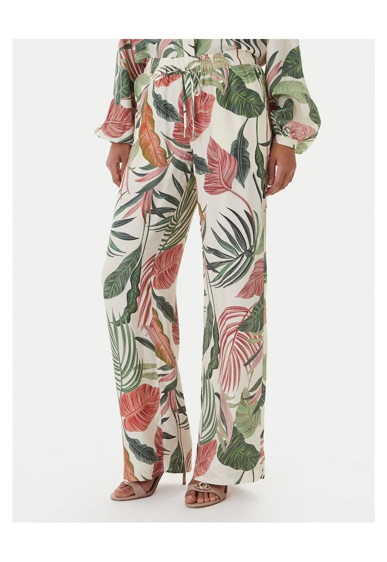 Pantaloni dama,  lyocell, multicolor