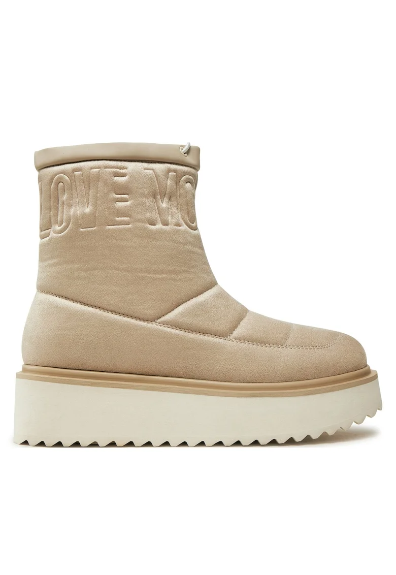 Botine femeie,  tesatura, bej,