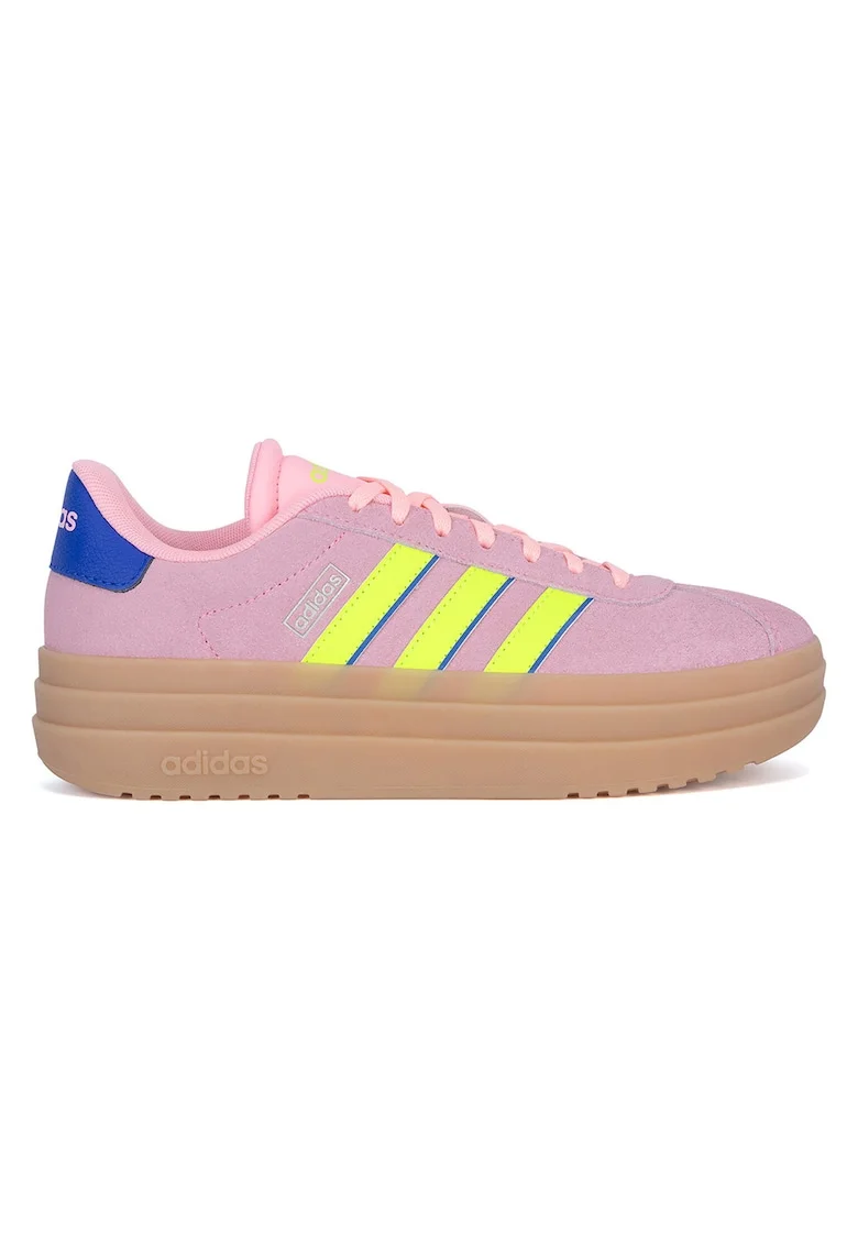 Tenisi dama,  piele naturala, roz, talpa cu platforma, stil sportiv