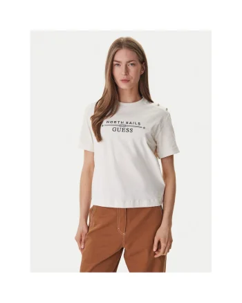 Tricou dama,  bumbac/elastan, ecru