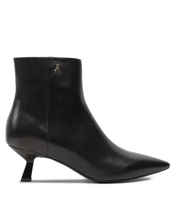 Botine de dama,  piele naturala, negru,