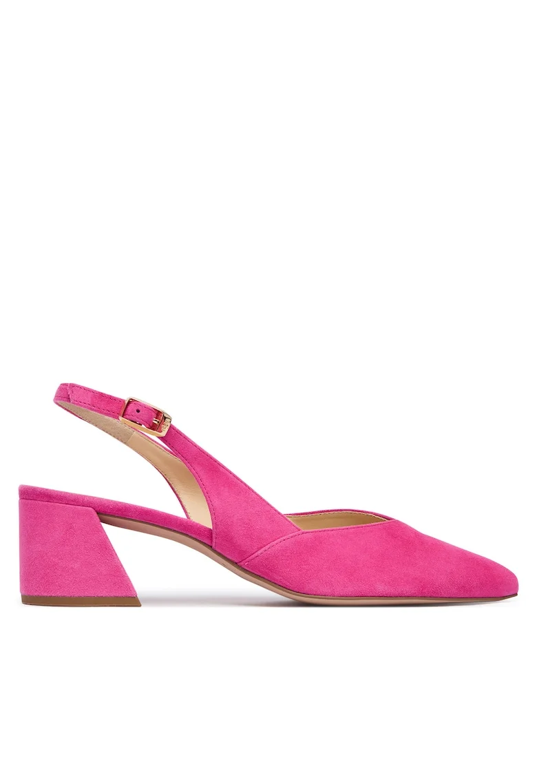 Pantofi dama, Hogl, cu toc clasic, roz, piele naturala