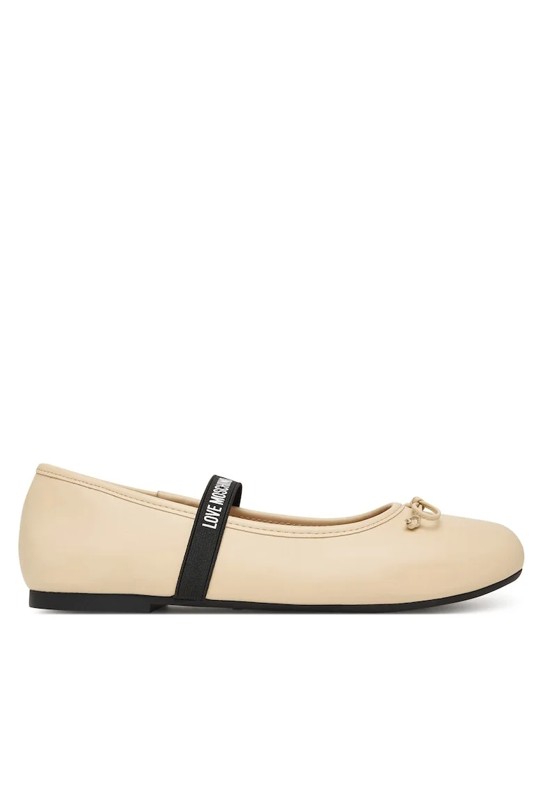 Balerini dama,  Piele naturala, Bej