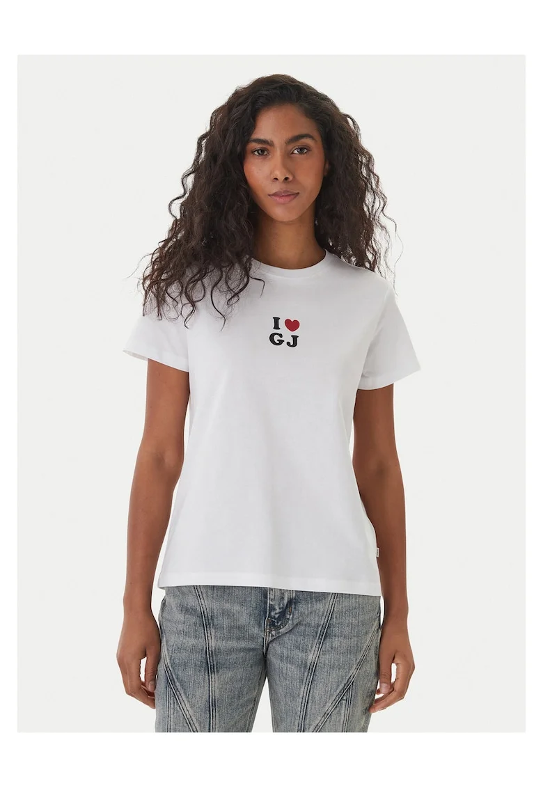 Tricou dama  alb, bumbac