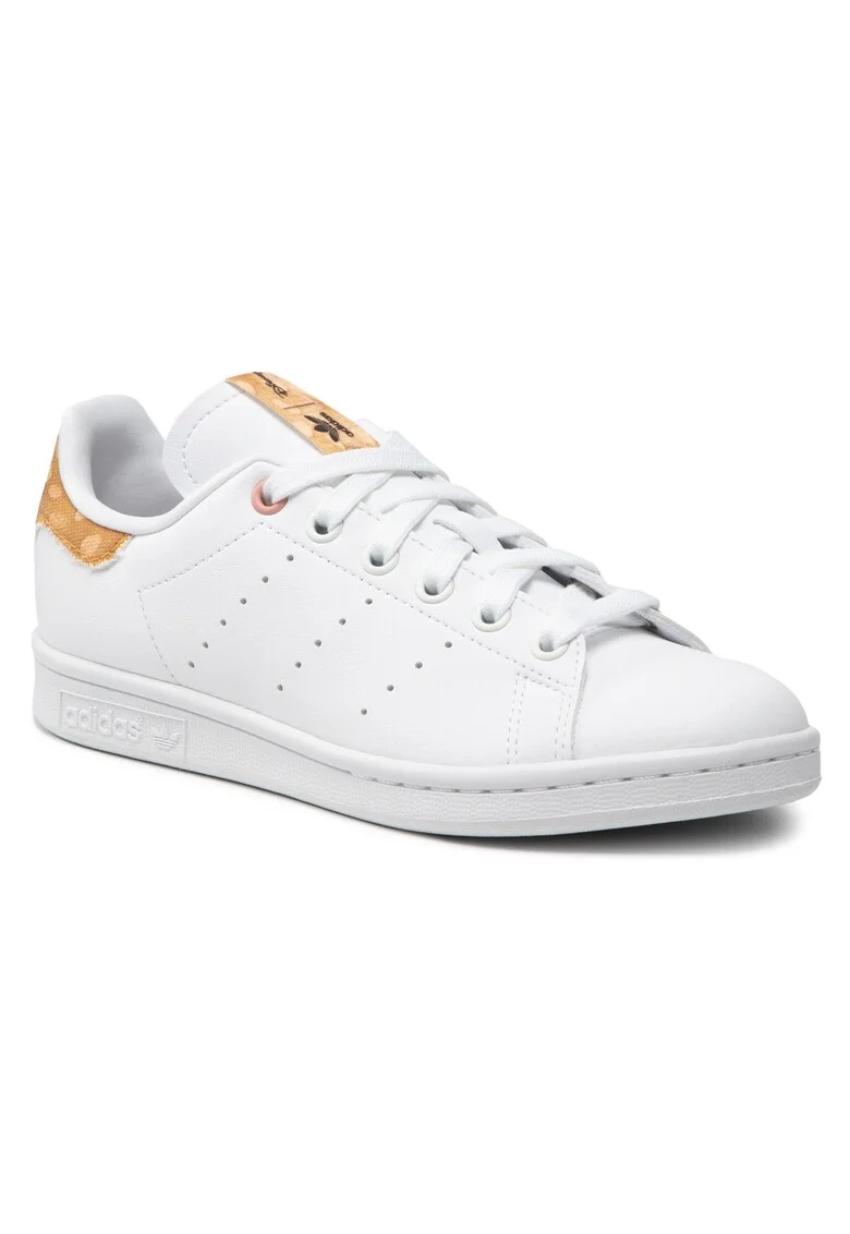 Tenisi dama,  piele ecologica, alb, set de sneakers