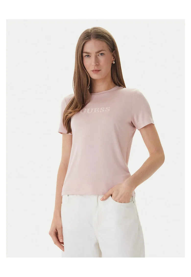 Tricou dama  roz, modal/elastan
