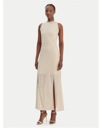 Rochie cocktail Femei,  Bej, poliamida