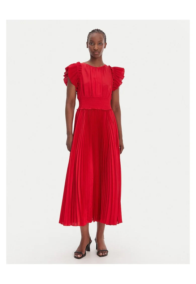 Rochie cocktail,  rosie, poliester,