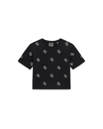 Tricou copii  din bumbac, Negru