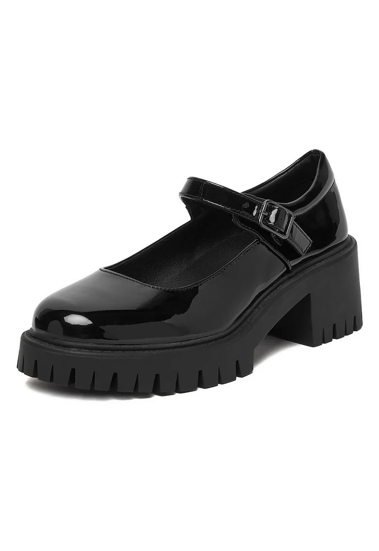 Pantofi dama,  negru, sistetic
