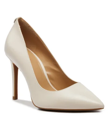 Pantofi pentru dama,  stiletto, bej, piele naturala
