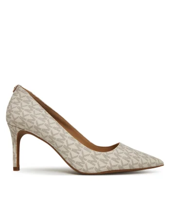 Pantofi dama,  stiletto, bej, piele ecologica