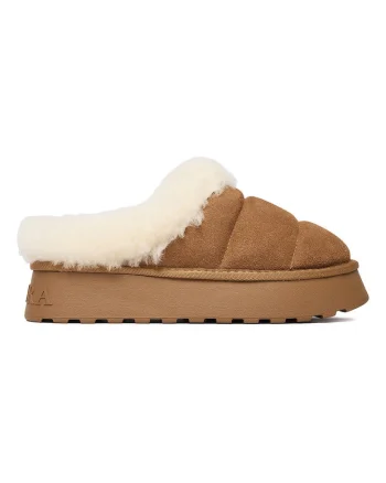 Cizme dama,  piele naturala, flatform, maro