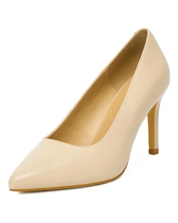 Pantofi dama,  piele naturala, bej
