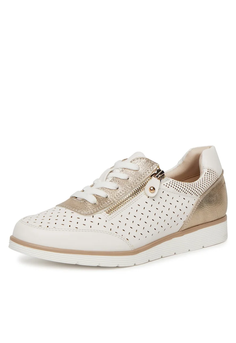 Tenisi dama,  piele ecologica, alb, confortabili, eleganti