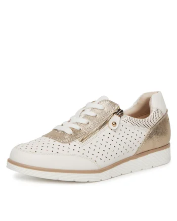 Tenisi dama,  piele ecologica, alb, confortabili, eleganti