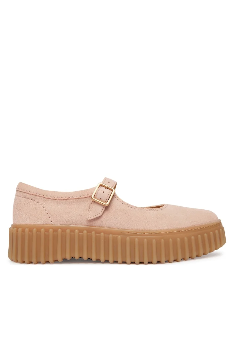 Pantofi  din piele naturala pentru dama, Roz