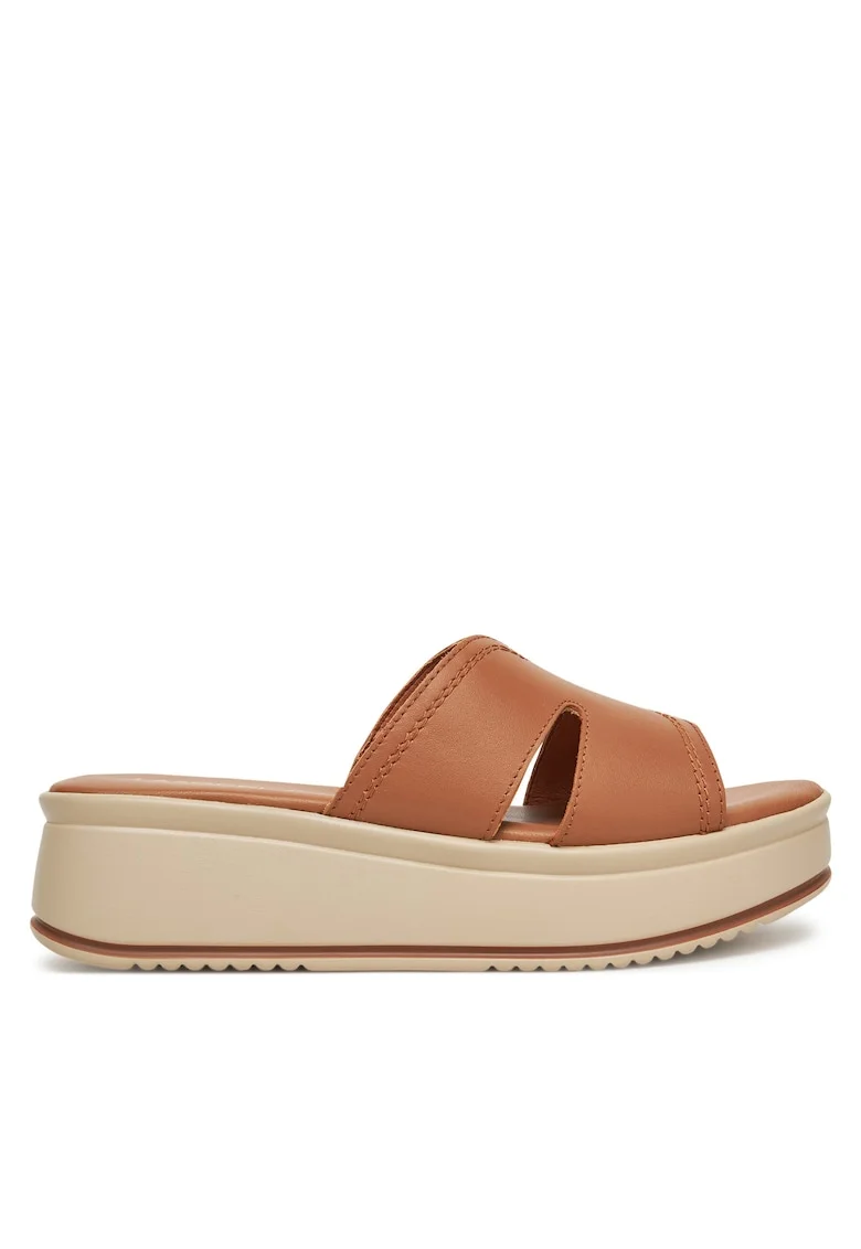 Papuci dama,  piele naturala, maro, eleganti, confortabili