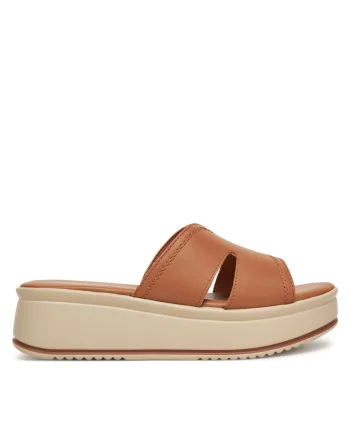 Papuci dama,  piele naturala, maro, eleganti, confortabili