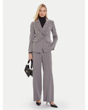 Sacou dama,  dungi, gri, 64% poliester, 33% viscoza, 3% elastan,