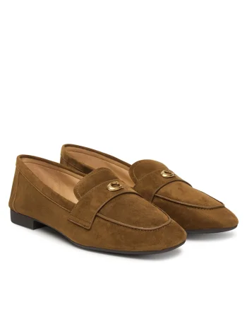 Mocasini dama,  piele naturala, maro