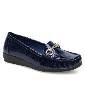 Mocasini dama,  sintetic, albastru,