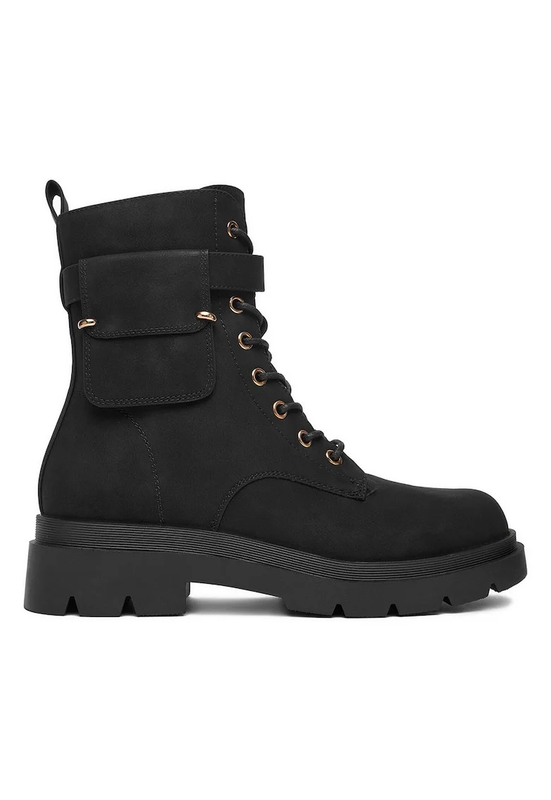 Pantofi de dama,  material textil, negru,