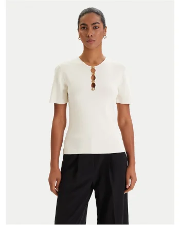 Bluza dama,  slim fit, ecru
