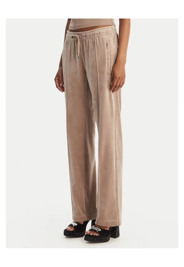 Pantaloni dama,  poliester, bej