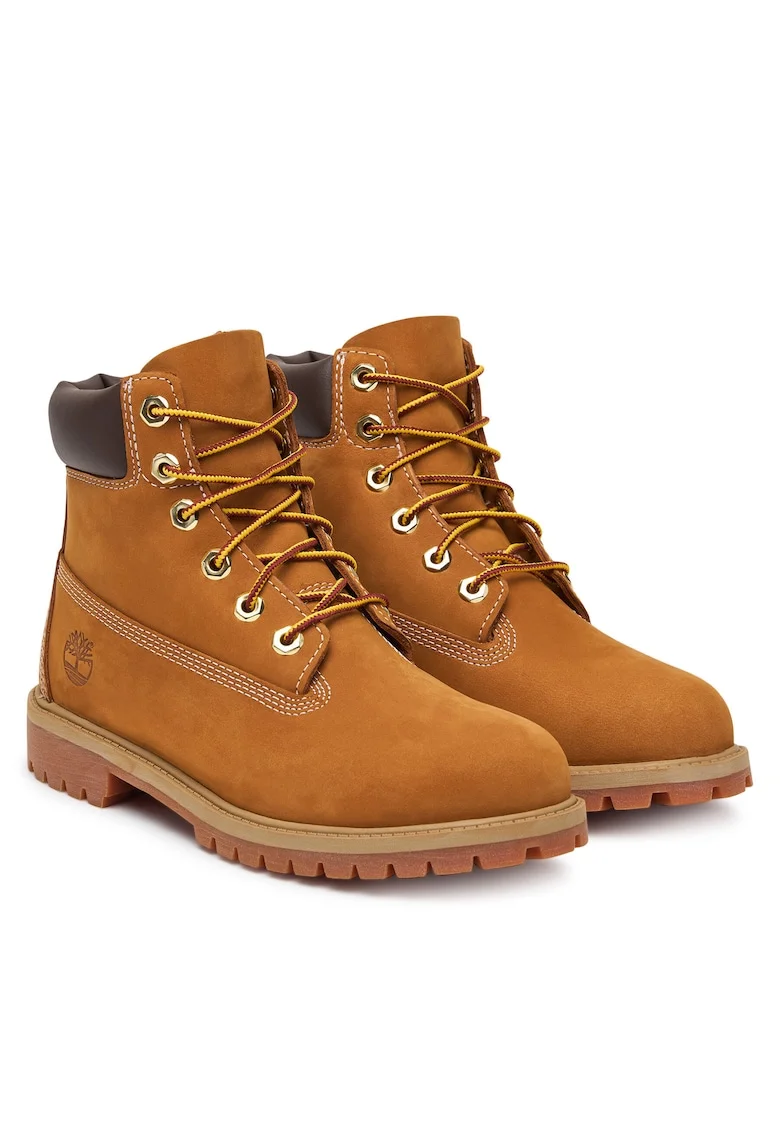 Ghete unisex,  piele naturala, galben,