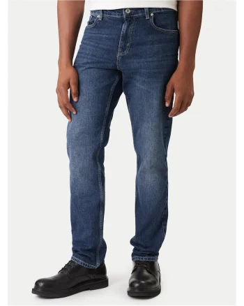 Blugi Barbati,  Relaxed fit, Albastru, Bumbac