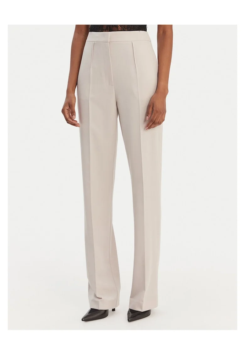 Pantaloni dama,  poliester, gri