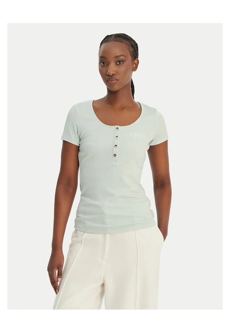 Tricou dama,  verde, viscoza/poliester/elastan