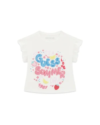 Tricou copii,  bumbac, alb, 95% bumbac, 5% elastan,
