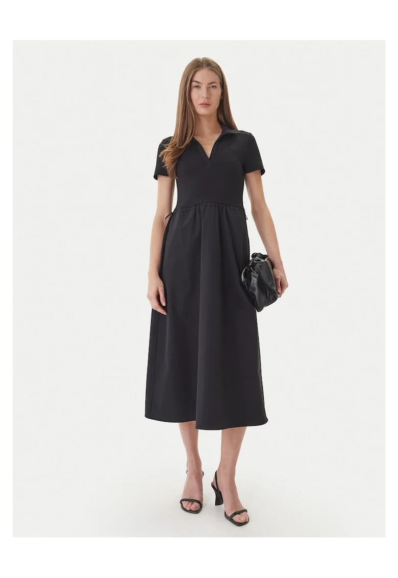 Rochie casual,  nylon, negru