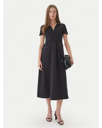 Rochie casual,  nylon, negru