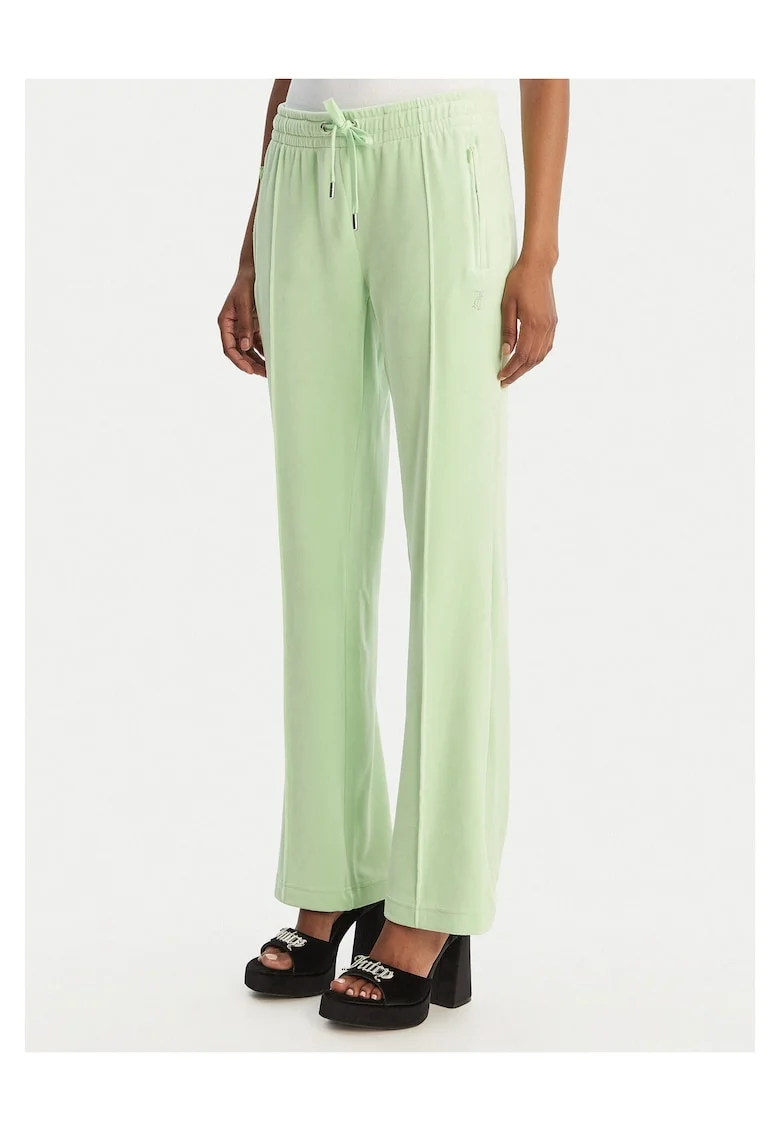 Pantaloni dama,  poliester, verde