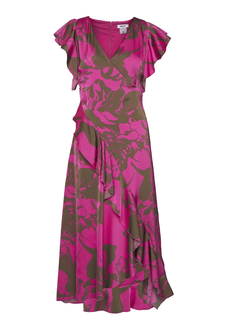 Rochie de vara,  poliester, roz