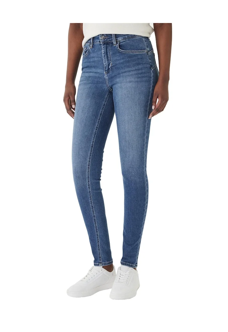 Blugi dama,  slim fit, bleumarin, bumbac/lyocell