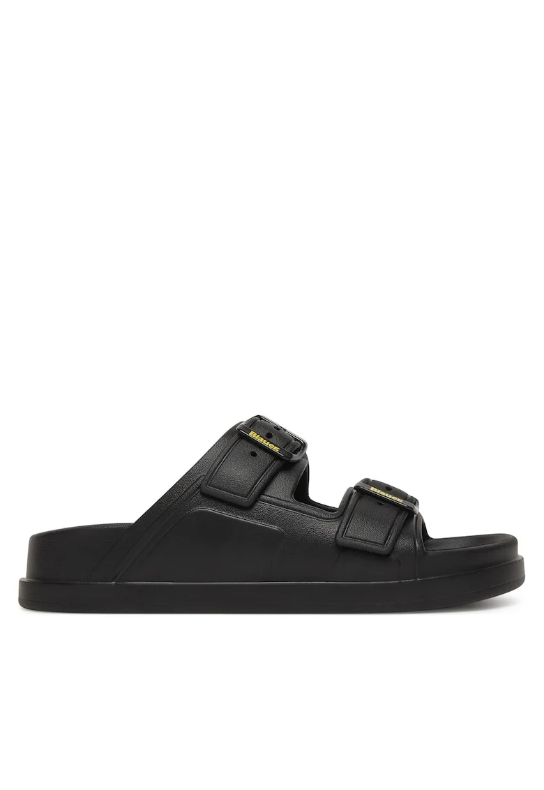 Papuci dama,  piele naturala, negru