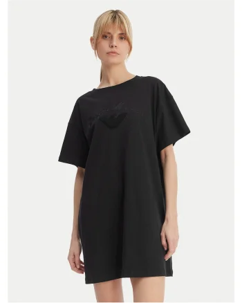Rochie  bumbac, negru, Negru