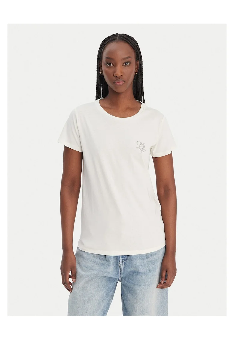 Tricou dama  bumbac, ecru