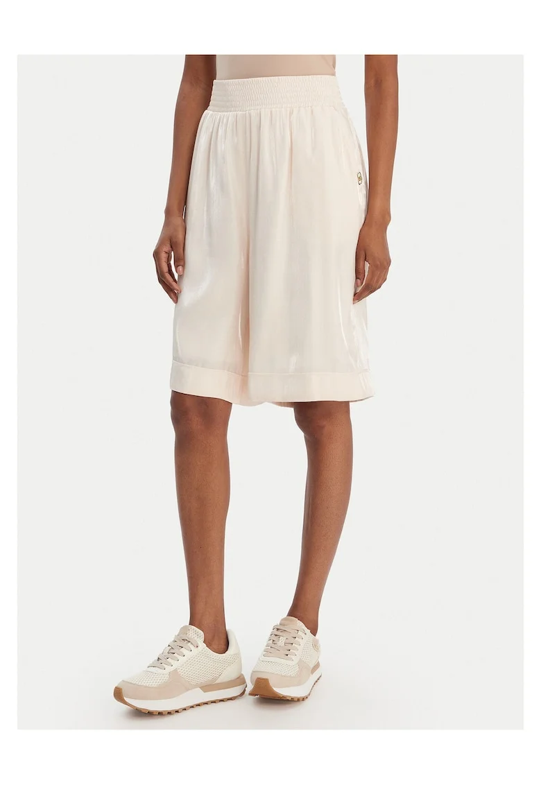Pantaloni scurti dama,  viscoza, bej