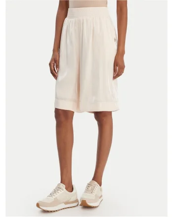 Pantaloni scurti dama,  viscoza, bej