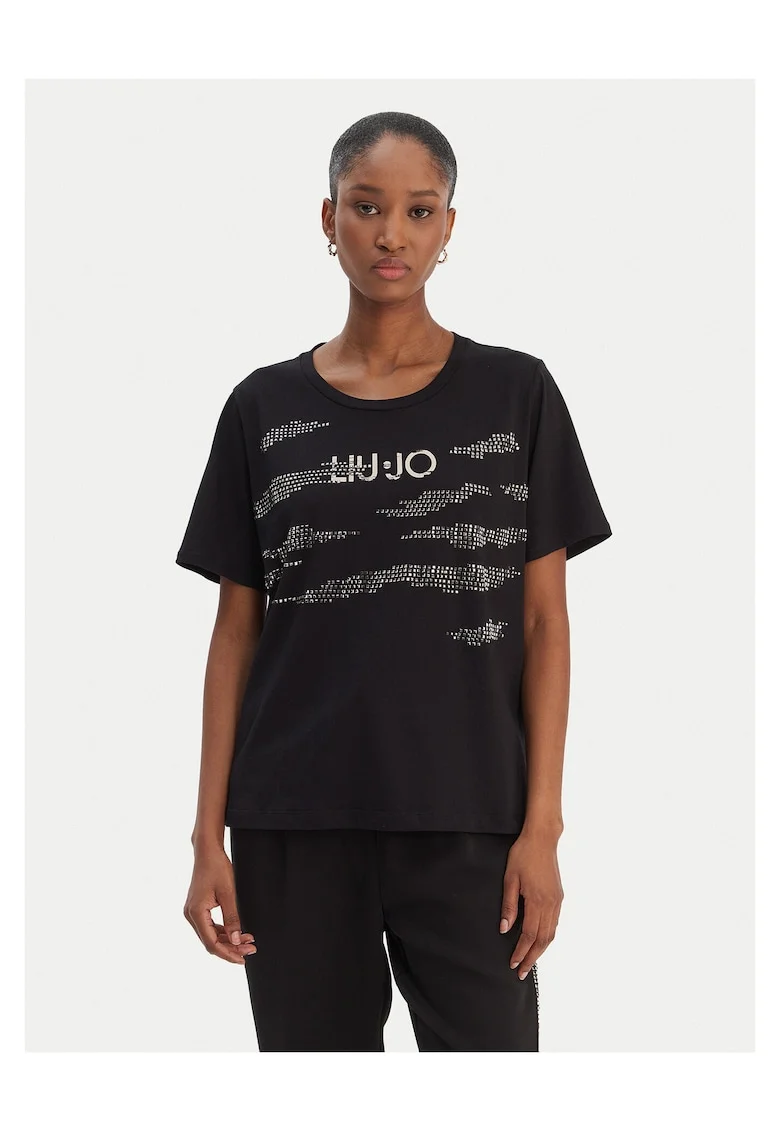 Tricou dama  negru, bumbac,