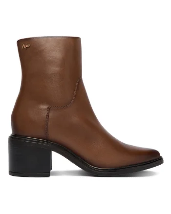 Ghete dama,  piele naturala, maro,