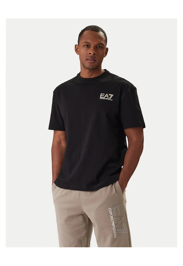 Tricou barbati,  bumbac negru,