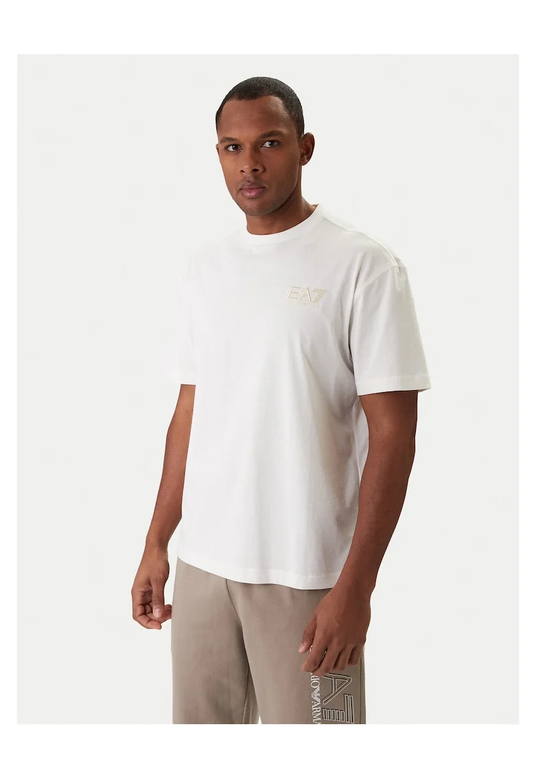 Tricou ecru din bumbac, Ecru